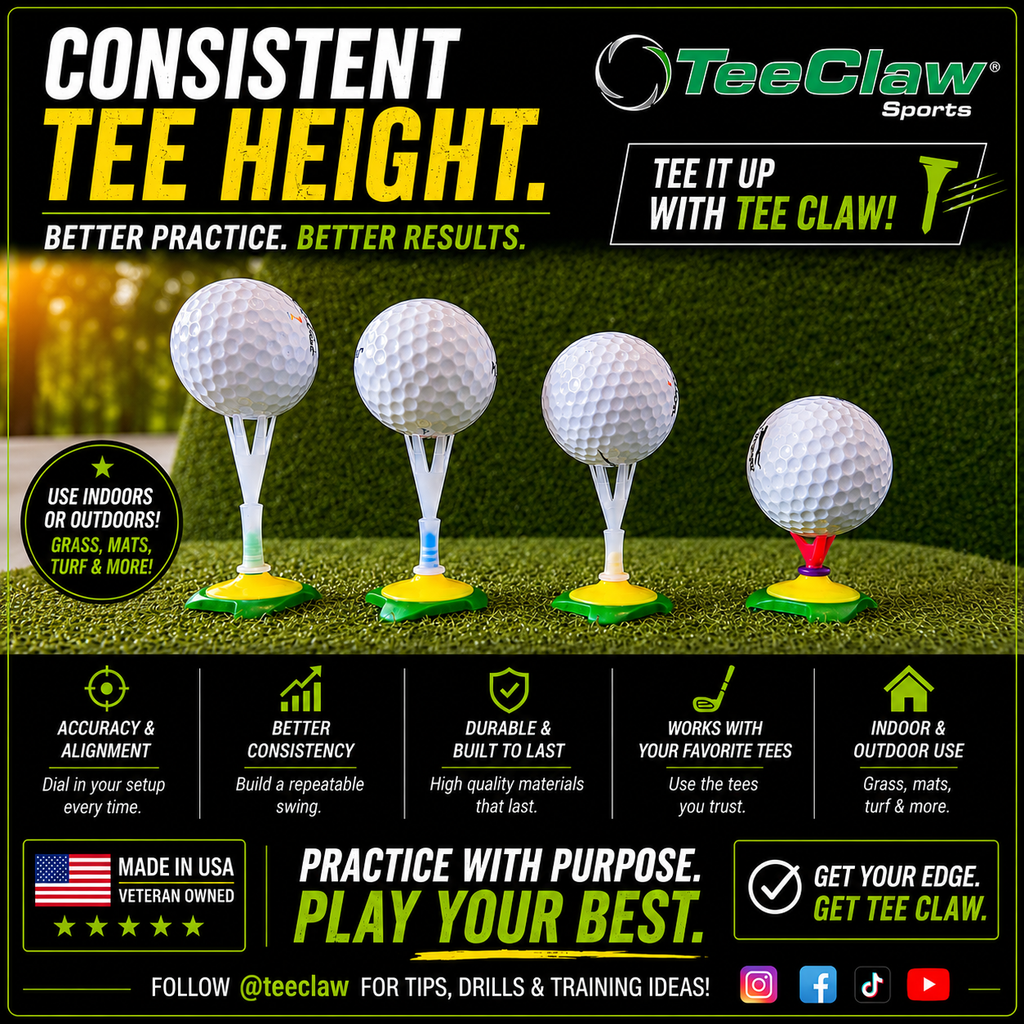 Tee Claw (10) Pack: Black-Yellow
