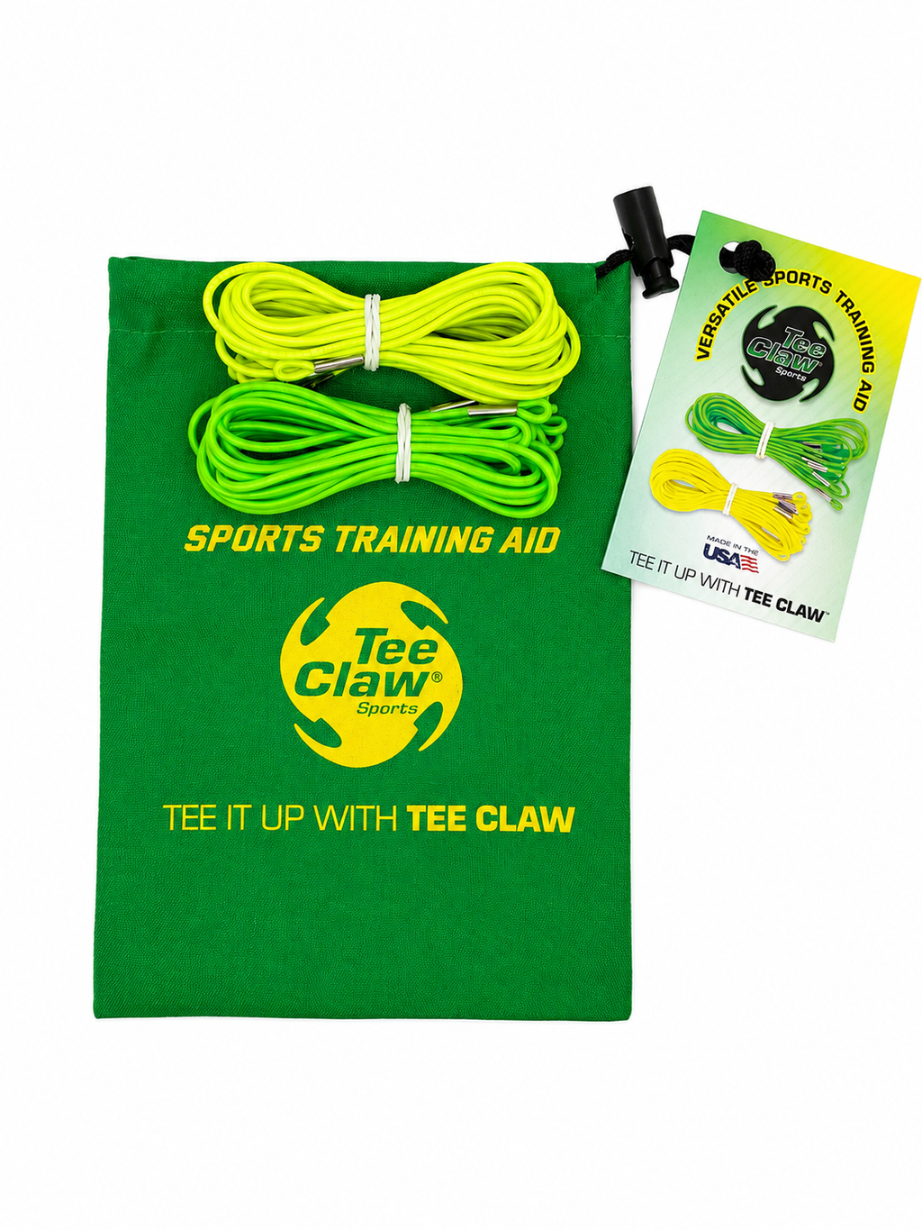 Mixed Pack of Green/Yellow Elastic Lanyards Green/Yellow Mix